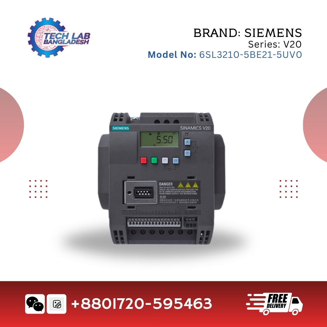 Siemens SINAMICS V20 VFD – 1.5 kW | Model: 6SL3210-5BE21-5UV0