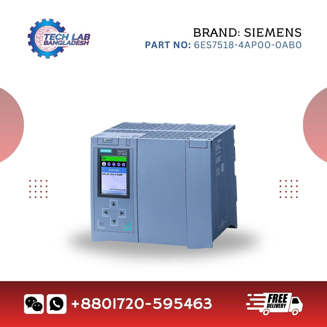 Siemens SIMATIC S7‑1500 CPU 1518‑4 PN/DP – 6ES7518‑4AP00‑0AB0