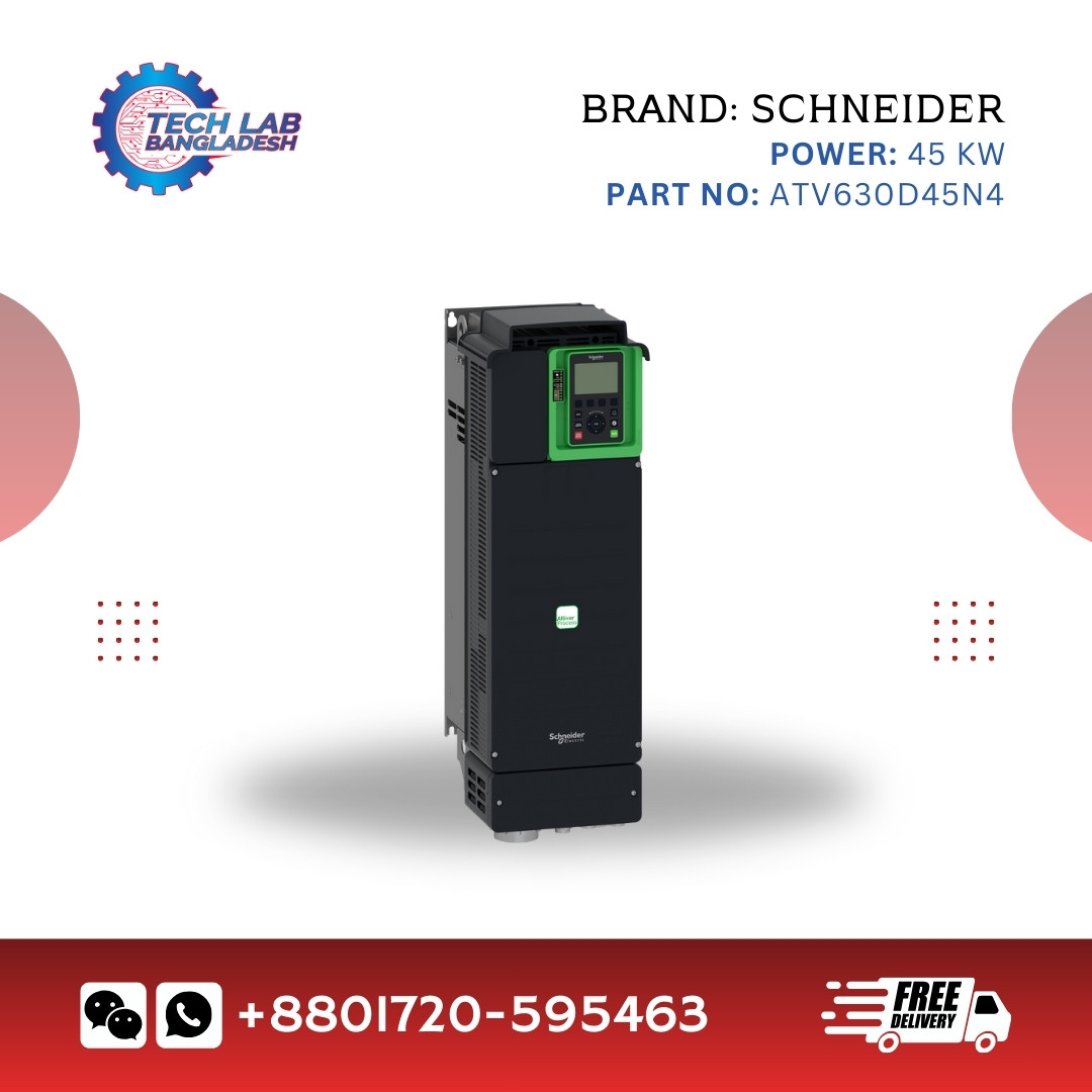 Schneider Electric ATV630D45N4 Altivar Machine VFD – 45kW, 3 Phase, 380-480V, 50/60Hz