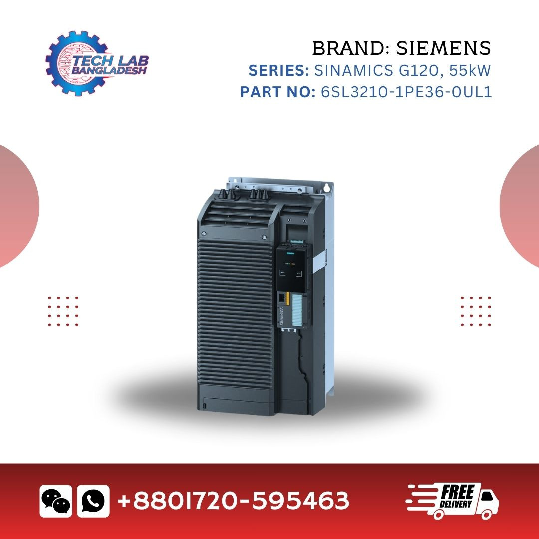 Siemens 6SL3210-1PE36-0UL1 SINAMICS G120 VFD – 55kW, 3 Phase, 400V