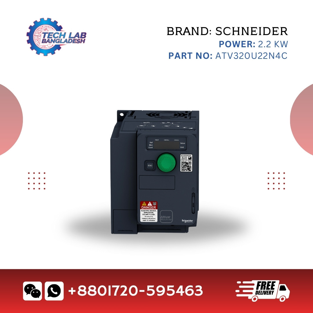Schneider Electric ATV320U22N4C Altivar Machine VFD – 2.2kW, 3 Phase, 380-500V, 50/60Hz