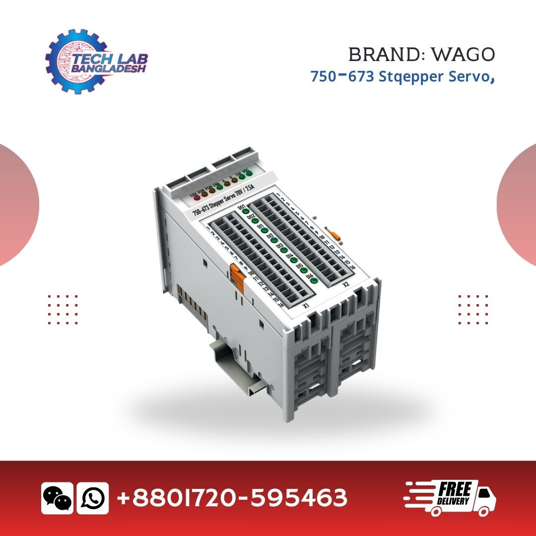 Servo Stepper Controller 70VDC 7,5A 6IN, 2OUT, W=48mm, DIN-rail, Light Grey